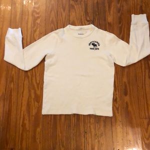 Abercrombie Long Sleeve Waffle Crew Boys XL